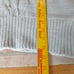 Vintage Rebecca Stone Blue Pearl Beaded Ribbon Cable Knit Sweater Large Chunky