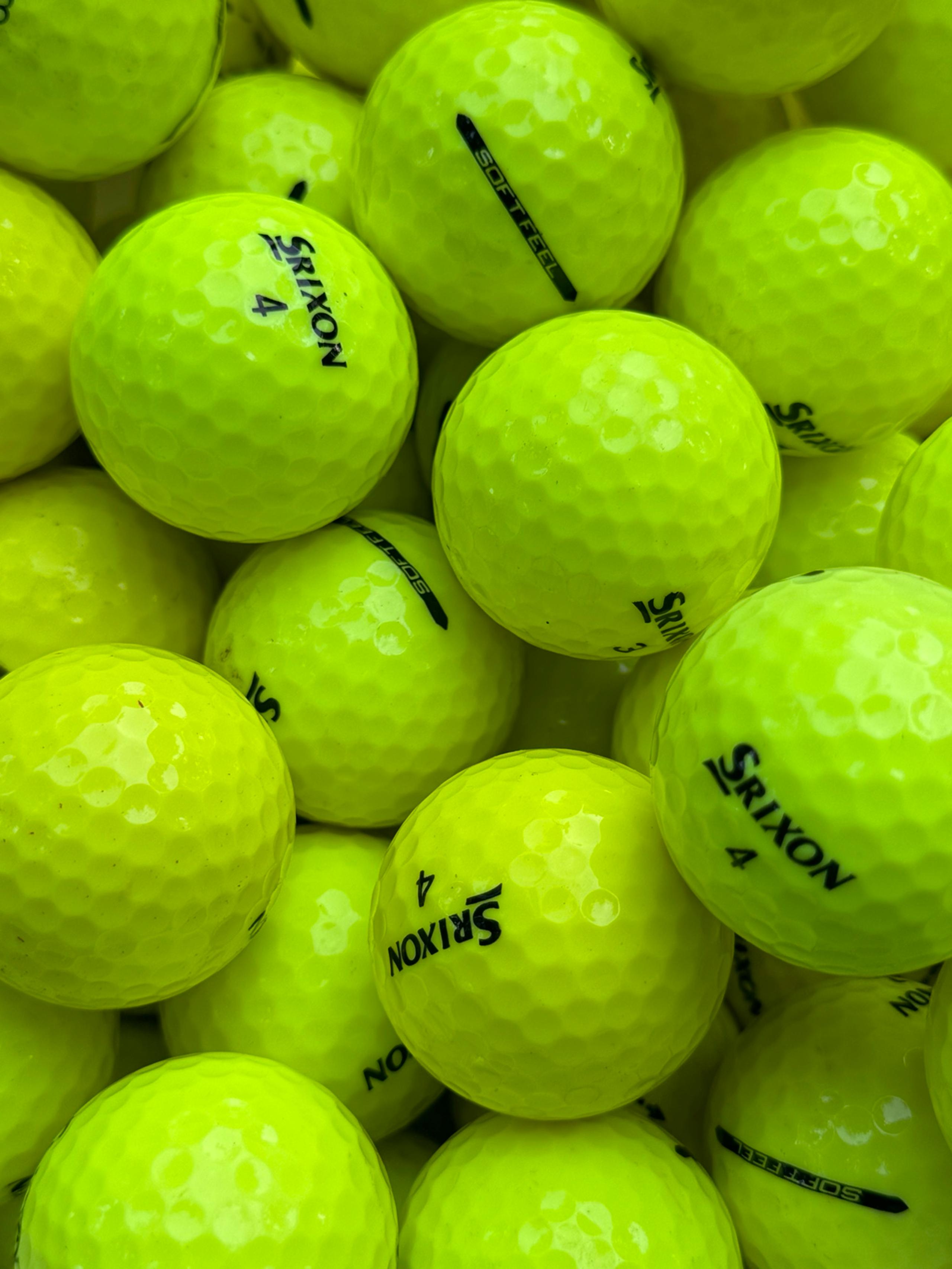48 Srixon Soft Feel Yellow Golf Balls 5/4A