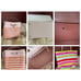 Kate Spade New York Eva Leather Bucket Crossbody & striped tote