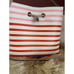 Kate Spade New York Eva Leather Bucket Crossbody & striped tote