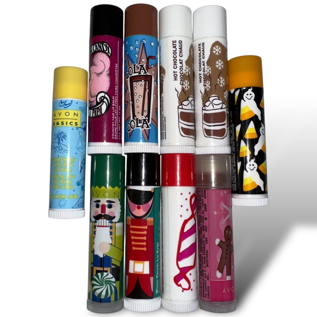 Avon Lip Balm Lot of 10 Discontinued Flavors New old Stock