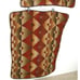Pair Croscill Pillow Cover Cases Shams Chenille Standard 27X21 Santa Fe Rust SW