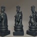 93.8'Handmade chess pieces with box, Wood carving chess set, Luxury wooden chess