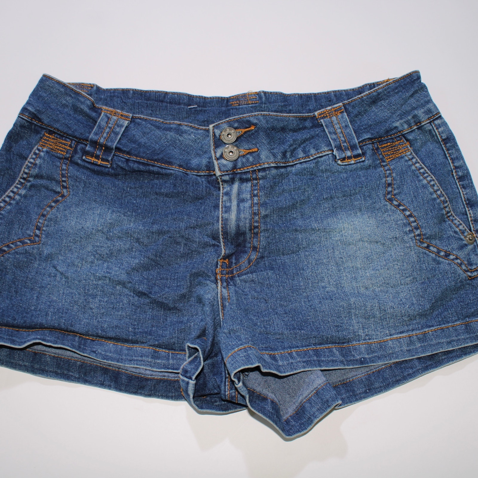 Y2K 725 Originals Medium Wash Micro Shorts Size 13