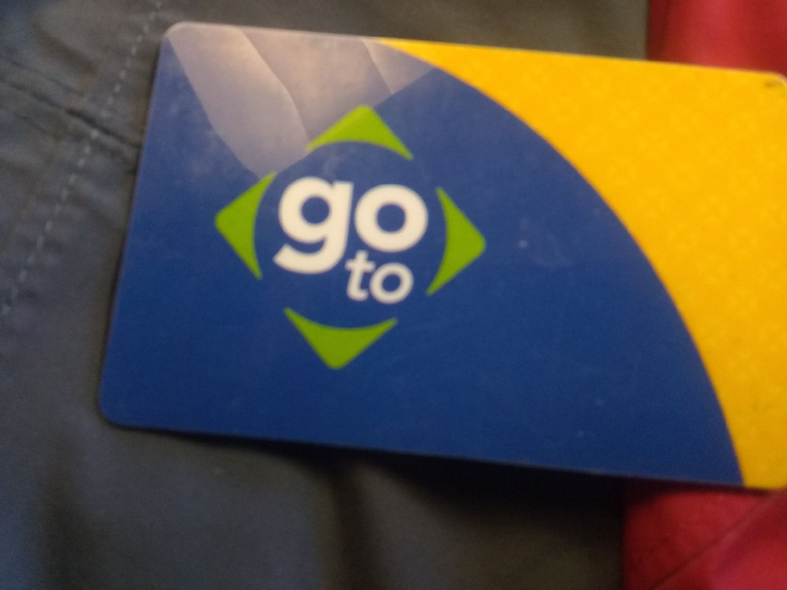 Bus card good for buses and metro mobili
