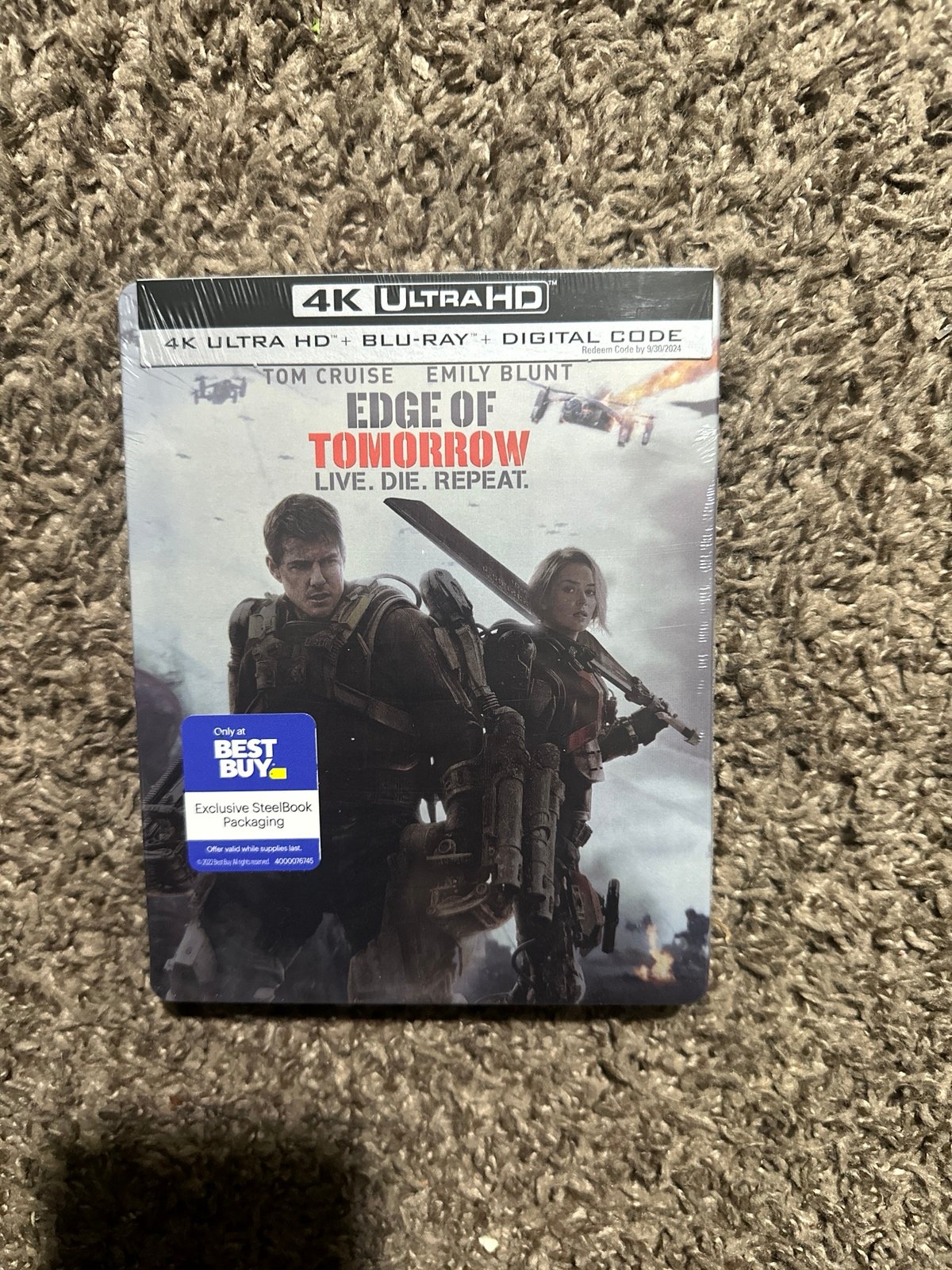 New Edge of Tomorrow On 4k Blu Ray steel book