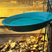 Detachable Birdbath Bowl with Sturdy Clamp for Outside Yard Decoration