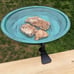 Detachable Birdbath Bowl with Sturdy Clamp for Outside Yard Decoration
