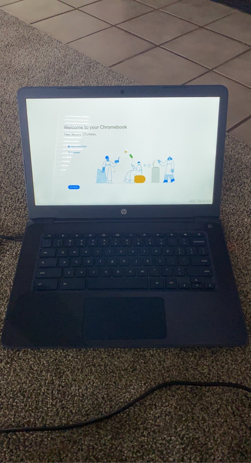 HP 14” touchscreen chromebook