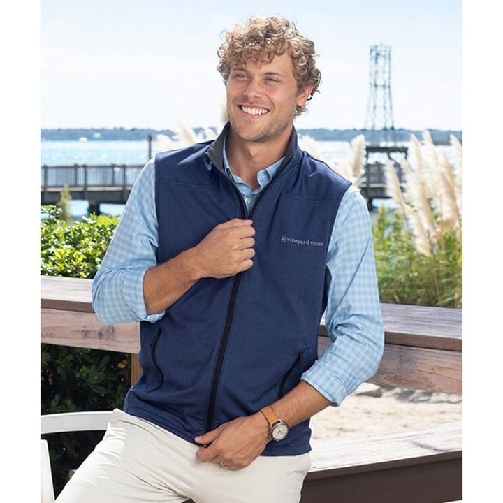 Vineyard Vines On The Go Shep Vest Deep Bay Men's New XL