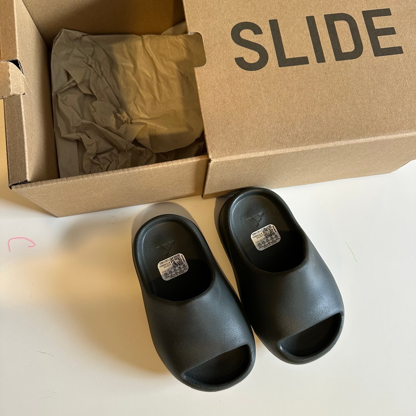 New Yeezy Slides 8k 8c kids toddler baby child