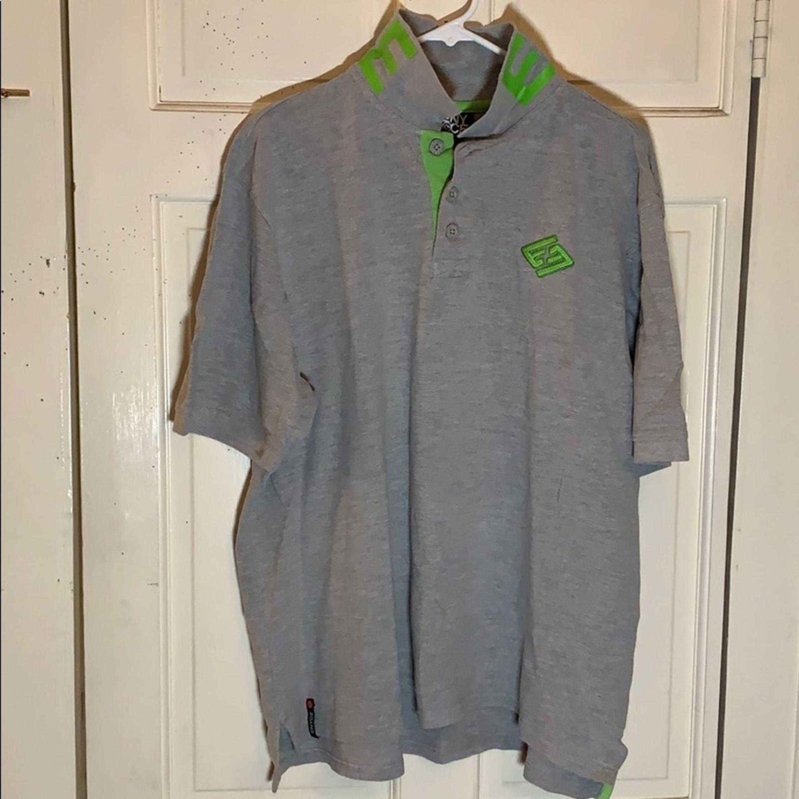 Mens XL ENYCE (Sean Combs Co) grey Polo shirt