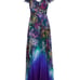 Marchesa Notte Blue Floral Maxi Dress NWT (Orginal Price: 895)