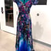 Marchesa Notte Blue Floral Maxi Dress NWT (Orginal Price: 895)
