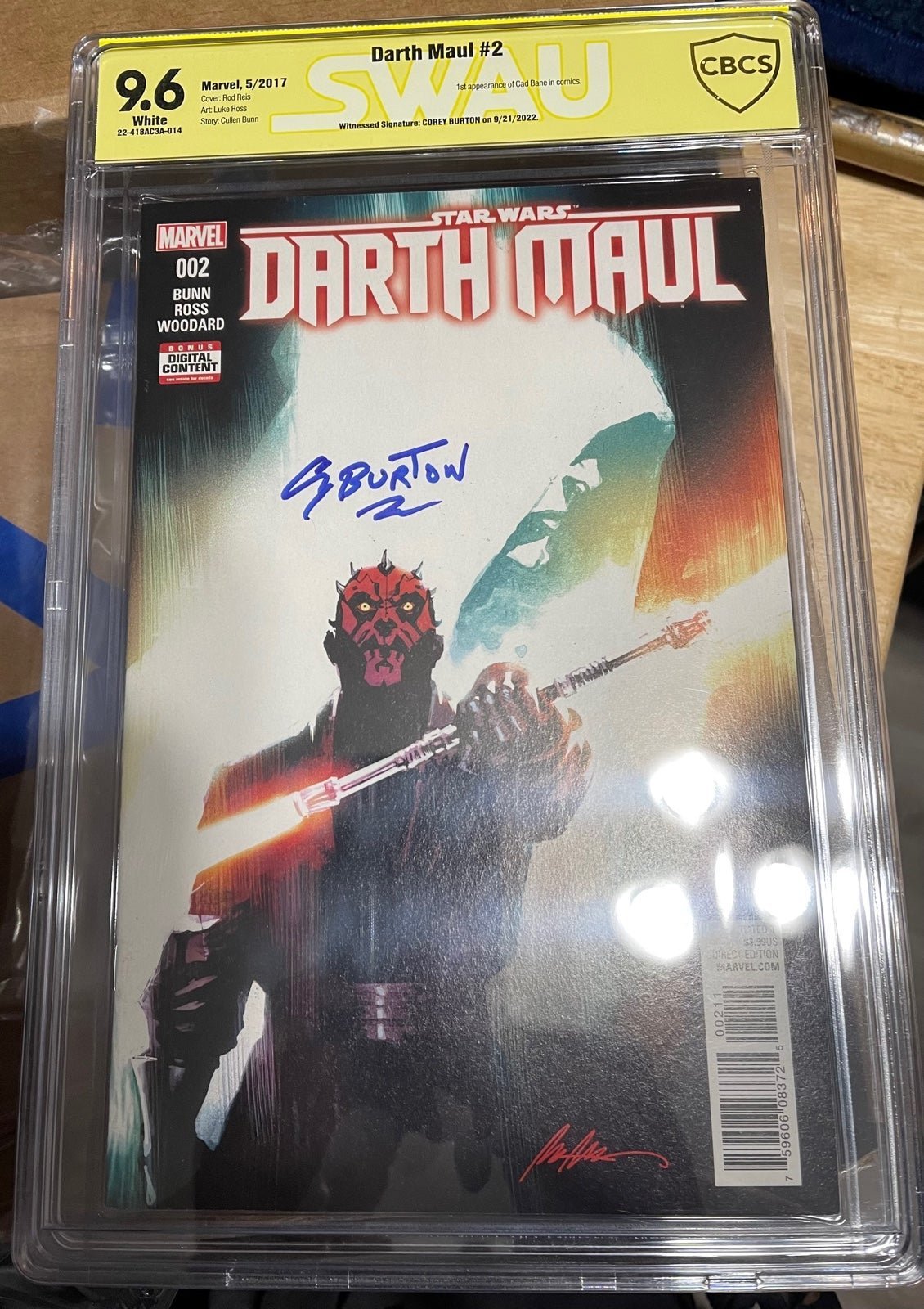Star Wars Darth Maul 2 CBCS 9.6 Signature Series Corey Burton