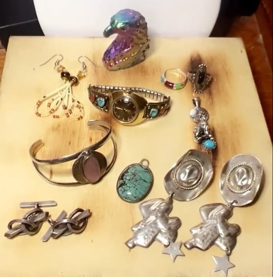 Grandmas jewelry. Native lot