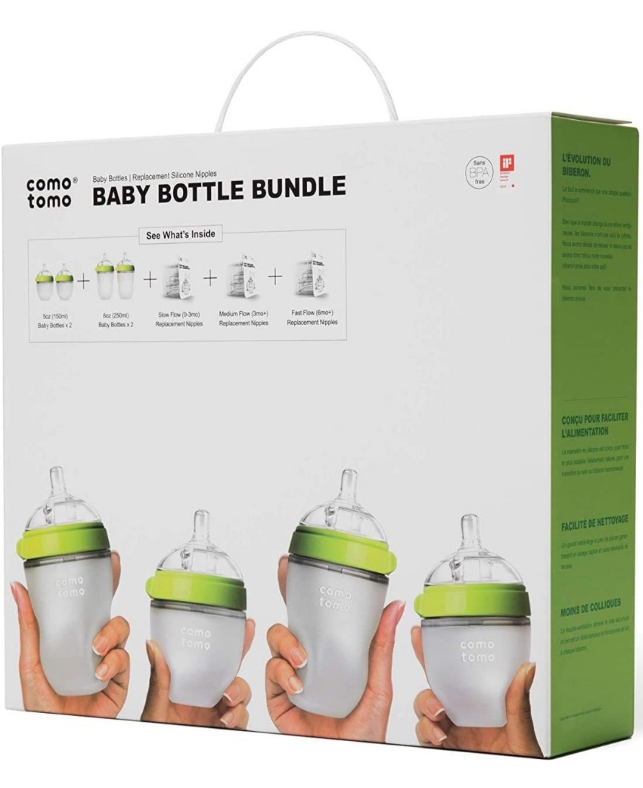 Como Tomo silicone baby bottles bundle. New.