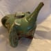 ELEPHANT POTTERY TEAPOT HANDMADE SIGNED ON BOTTOM