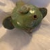 ELEPHANT POTTERY TEAPOT HANDMADE SIGNED ON BOTTOM