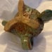 ELEPHANT POTTERY TEAPOT HANDMADE SIGNED ON BOTTOM