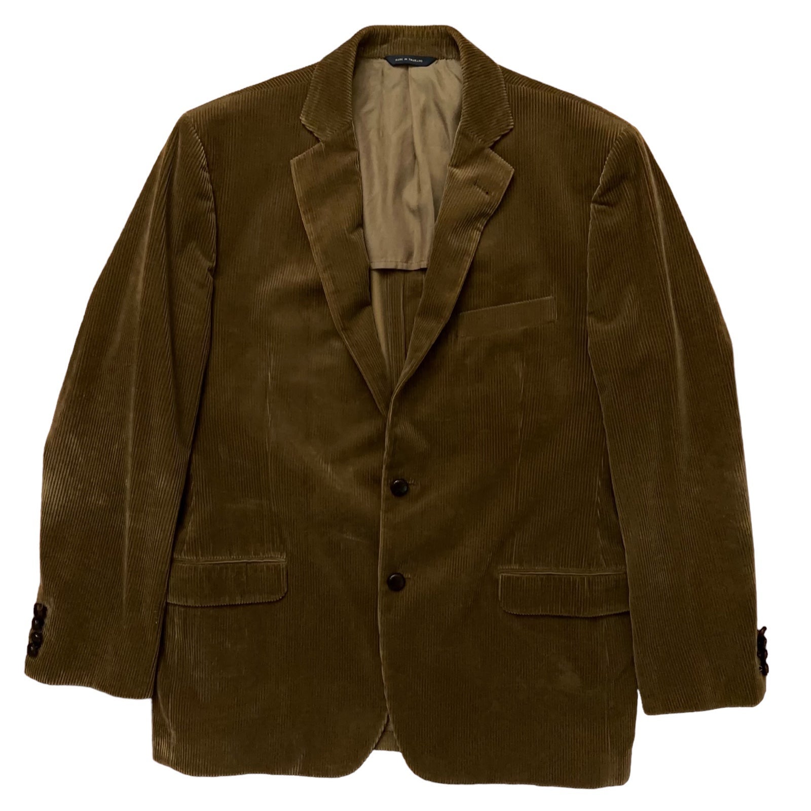 Brooks Brothers 1818 Fitzgerald Corduroy Blazer Jacket Coat Brown US 44R EU 56