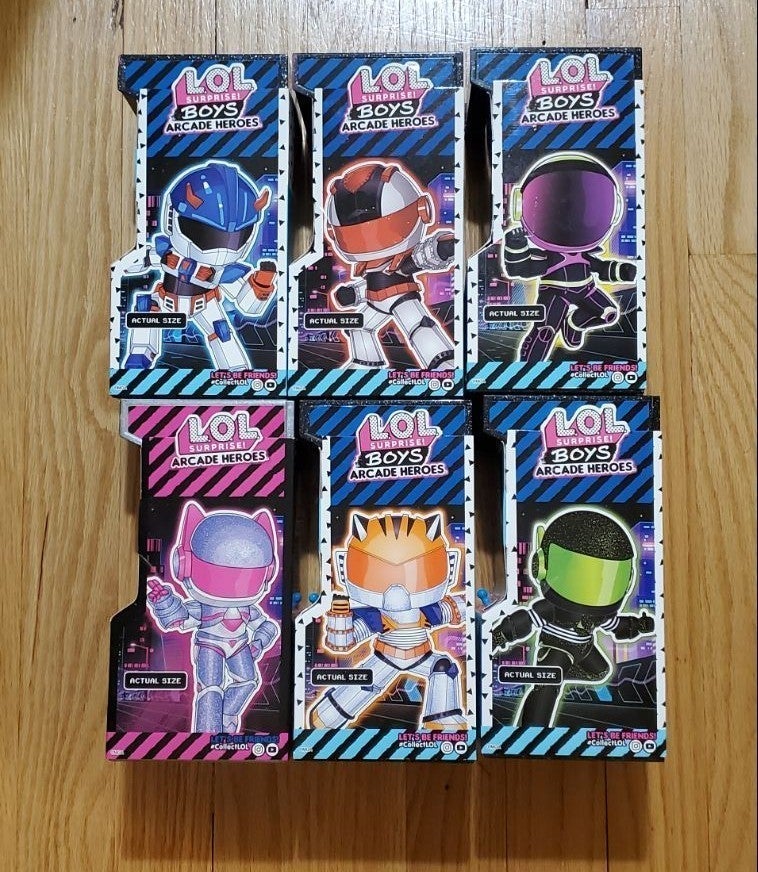 Lot of 6 Variety LOL Boys Arcade Heroes