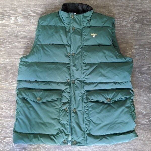 Barbour Lifestyle Mens Red Green Gilet Vest. Size Medium MSRP 200