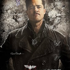 Inglorious Basterds signed movie poster