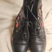 Girls' Beautiful Steve Madden Black Flower/Butterfly Ankle Boots- Size 5