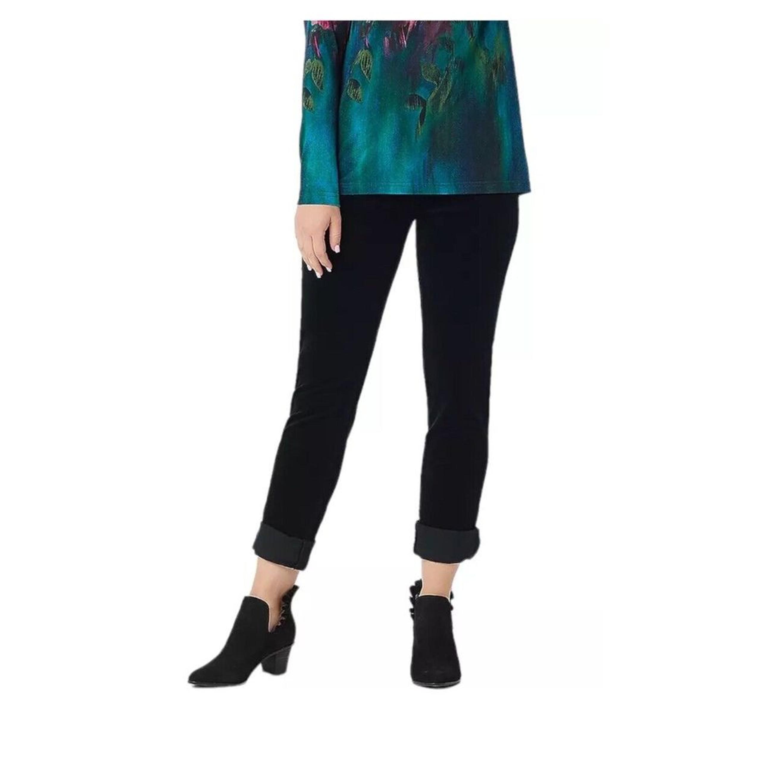 KUT from the Kloth Women's Catherine Corduroy Boyfriend Pant Black Size 12