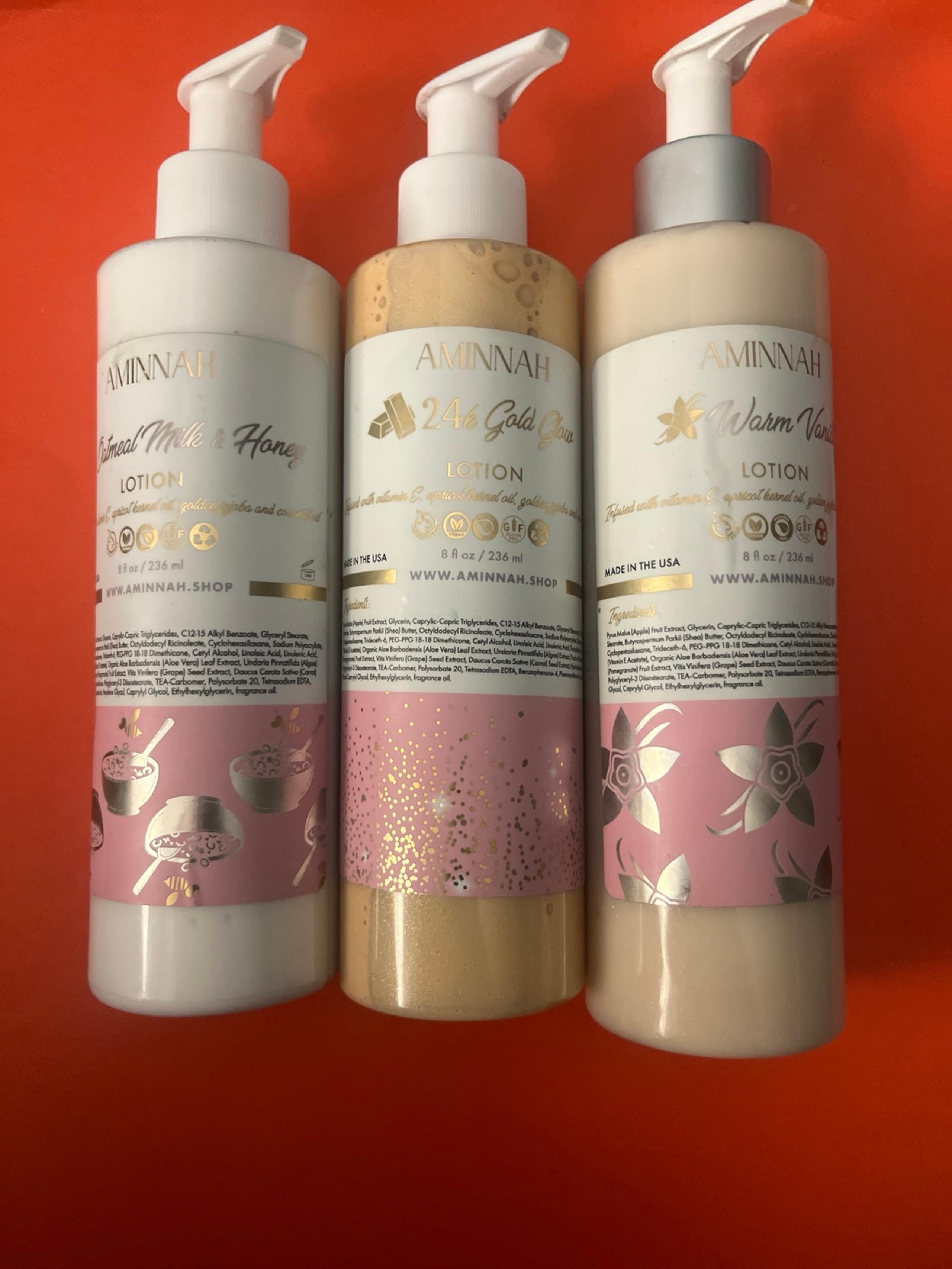 Aminnah Body lotion set