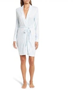 PJ Salvage NWT Women's Wifey Bridal Embroidered Robe Cloud Blue Large Soft