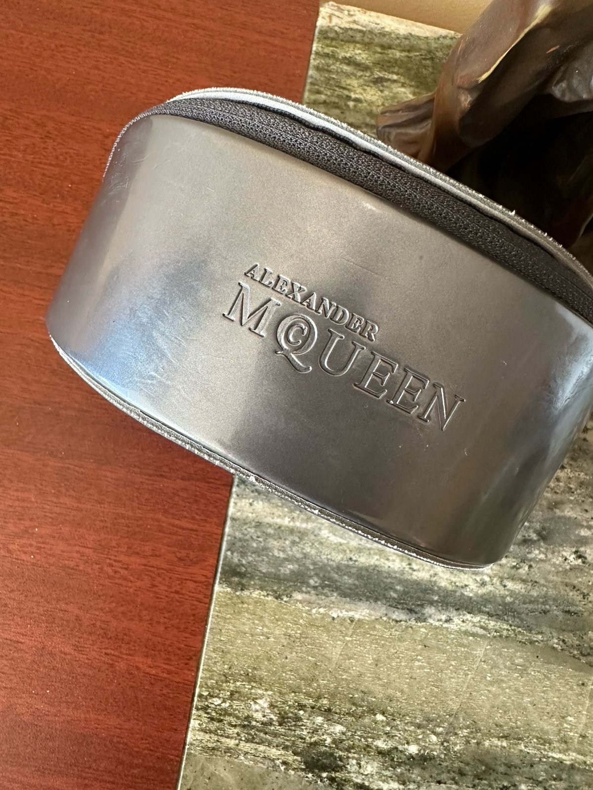 Authentic Alexander McQueen Sunglasses Case.(only case)Lightly used