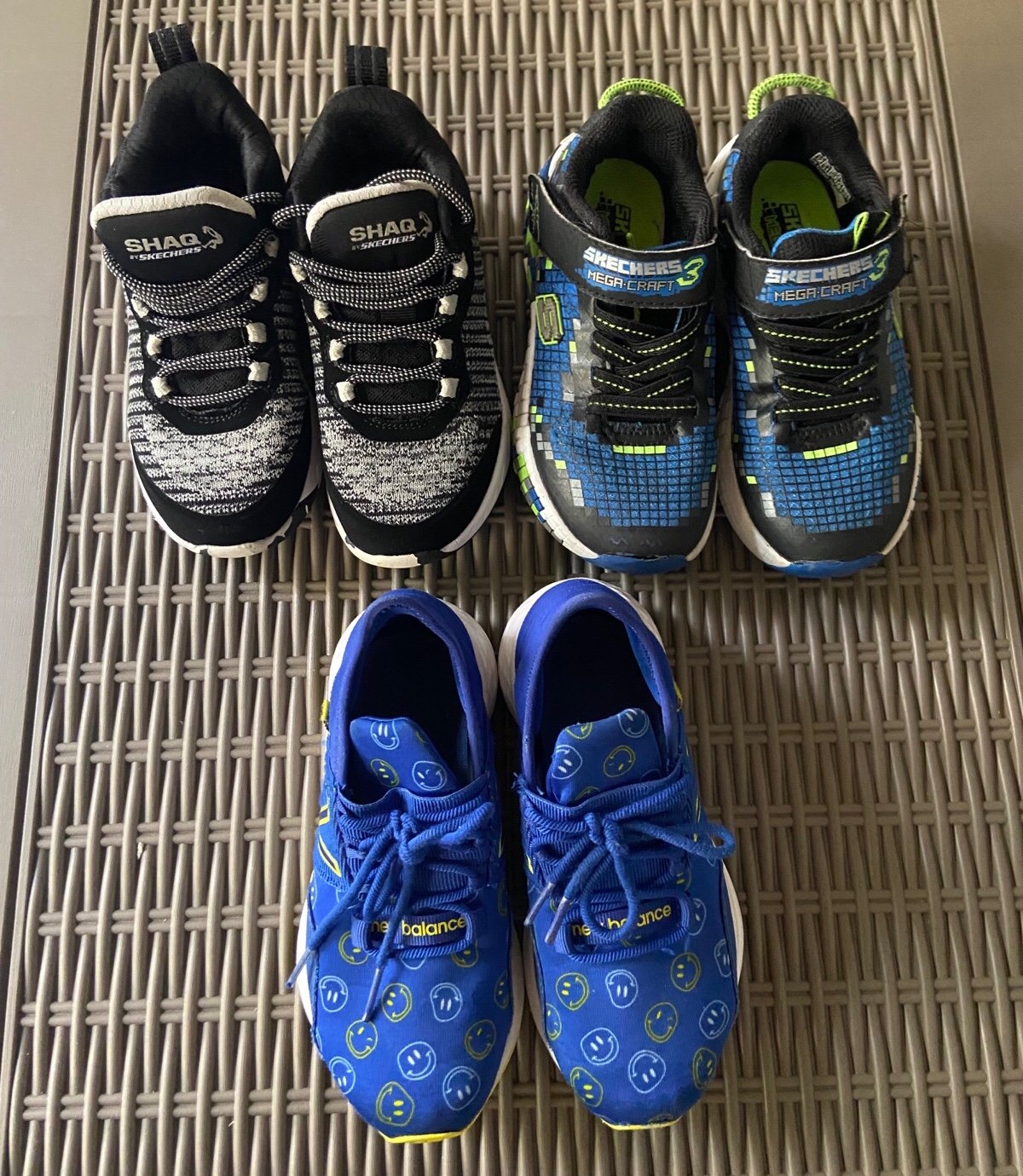 Boys sneaker bundle, Skechers, New balance