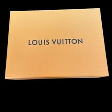 Louis Vuitton Gift Box Magnetic Orange Large Storage w/ Ribbon Empty READ