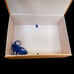 Louis Vuitton Gift Box Magnetic Orange Large Storage w/ Ribbon Empty READ