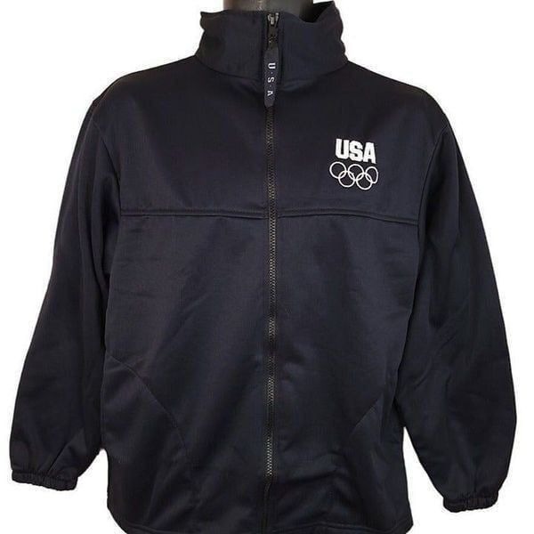 United States Olympic Committee Jacket Vintage 90s Made In USA Mens Size Medium