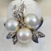 Absolutely stunning Antique genuine stunning pearl and diamond ring is 14 karat