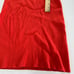 LaPointe Dress Womens Large Red One Shoulder Midi Ribbed Knit