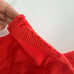 LaPointe Dress Womens Large Red One Shoulder Midi Ribbed Knit
