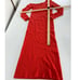 LaPointe Dress Womens Large Red One Shoulder Midi Ribbed Knit
