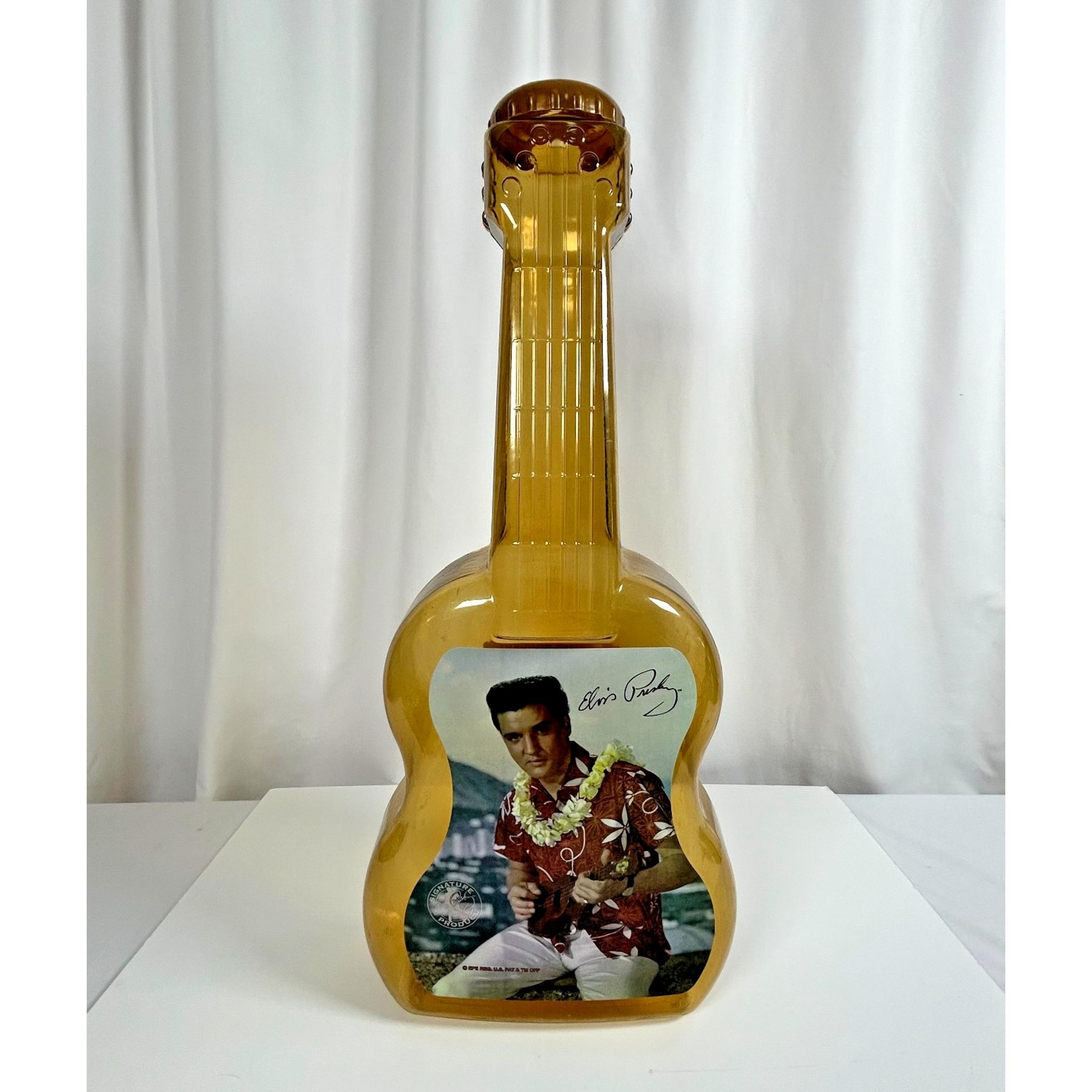 Elvis Presley Blue Hawaii Guitar Coin Bank Snack Factory Gourmet Popcorn Empty