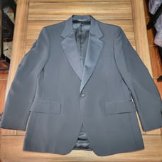 Laughton Hunter Black Suit Blazer Jacket - Size 43R