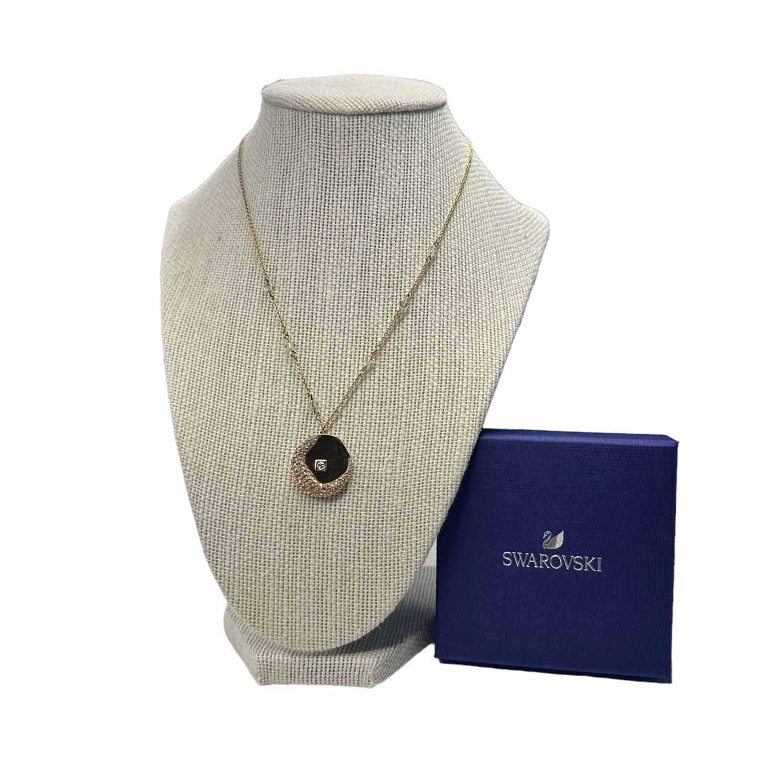 Swarovski The Elements pendant Air element, Gold tone, Gold-tone plated