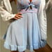 ️ NEW Contrast Lace Mesh Bow Front Ruffle Hem Slips & Thong