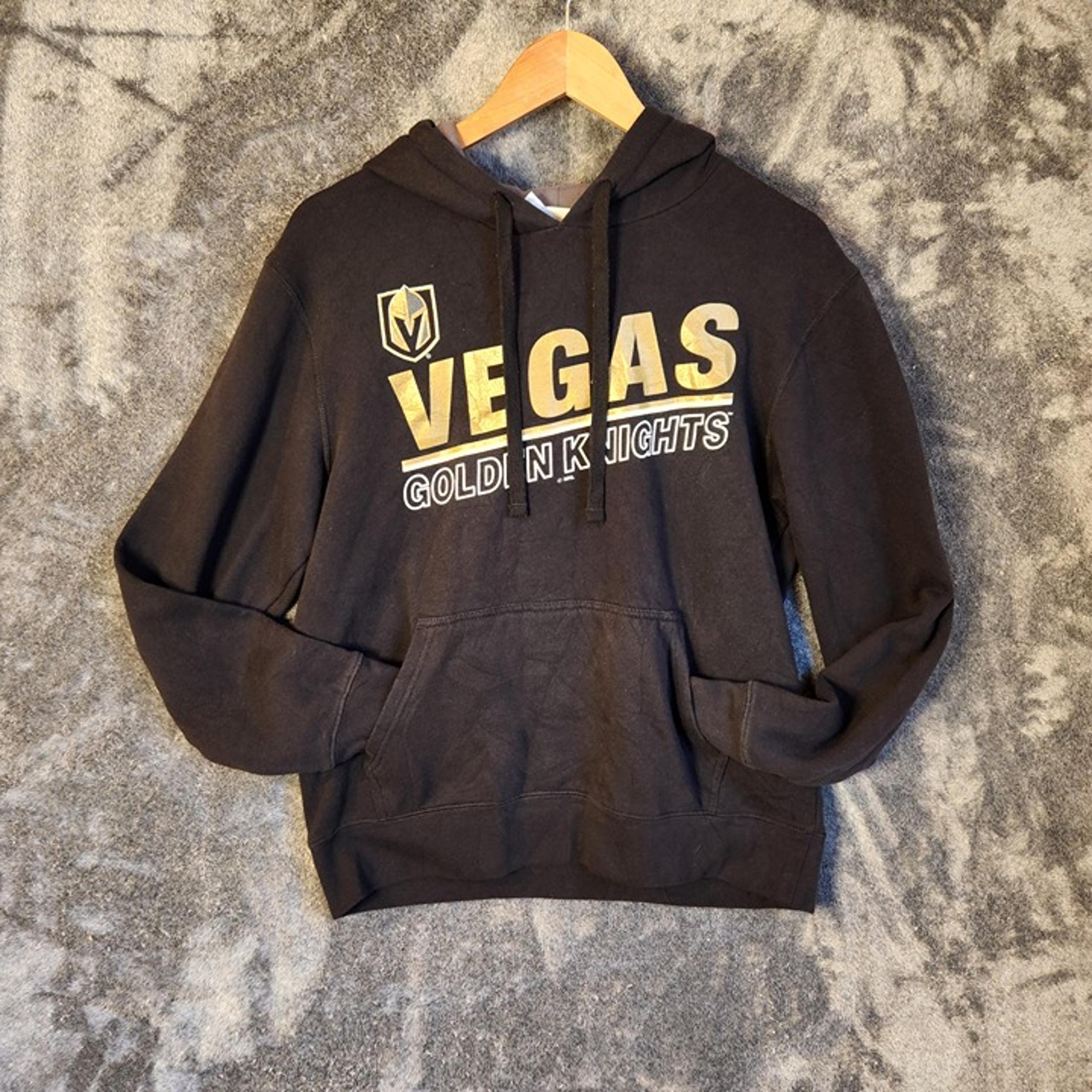 NHL License Las Vegas Golden Knights Fleece Hoodie Men's Size Medium Cotton Poly