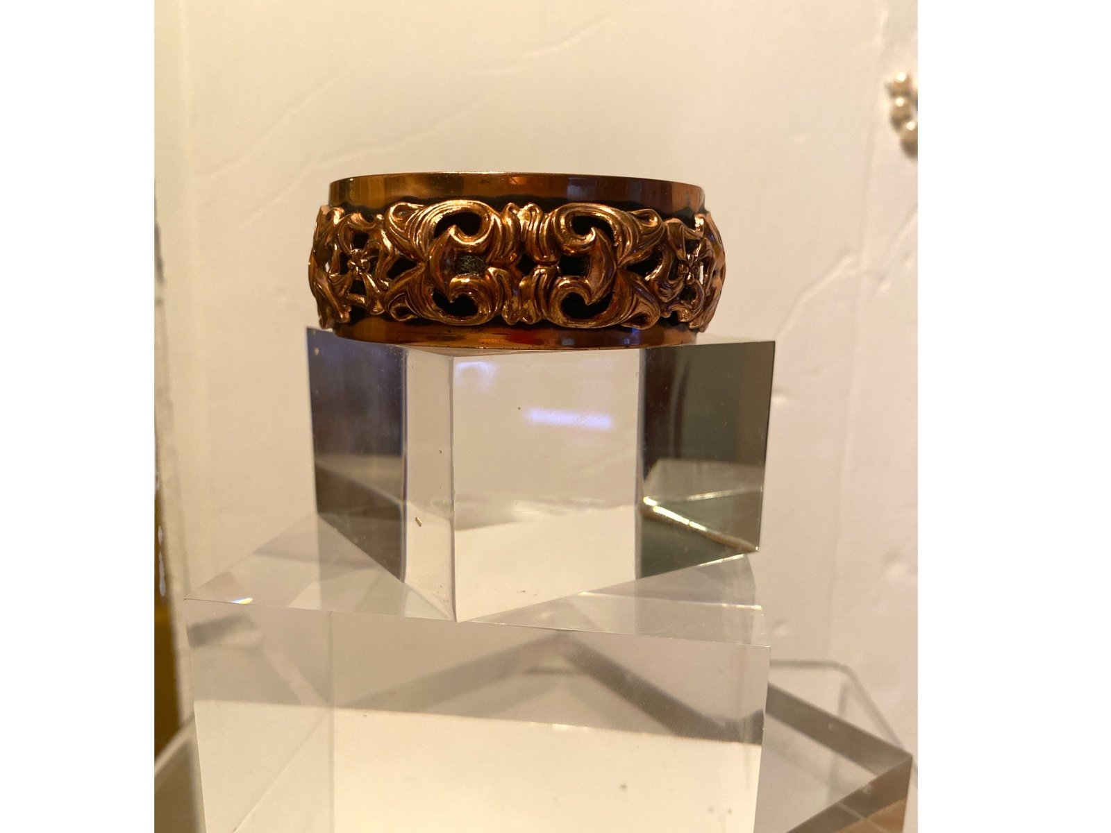 Vintage Renoir Ornate Copper Bangle