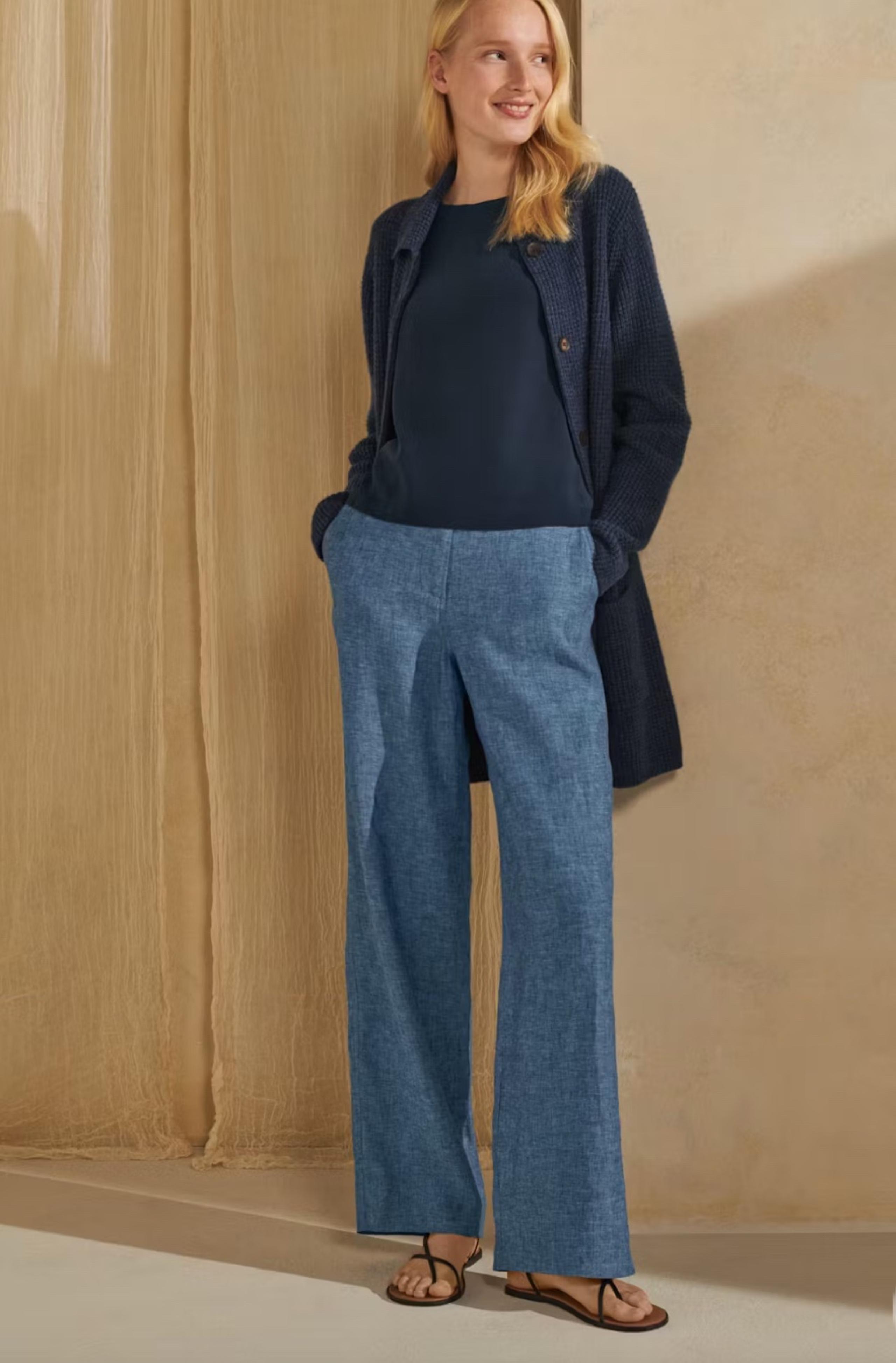 POETRY Relaxed Straight Leg Linen Trousers 12