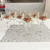 ROYAL DOULTON Rare Vintage Stamped Wine Goblets Stemware Roses” 8 Piece Set