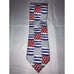 American Pop Albert Nipon USA Patriotic Red White Blue Checks Classic Neck Tie